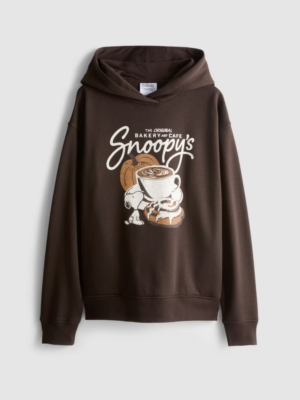 Peanuts Snoopy bakery Cotton Blend Graphic Hoodie brown, Primark Fall pumpkin